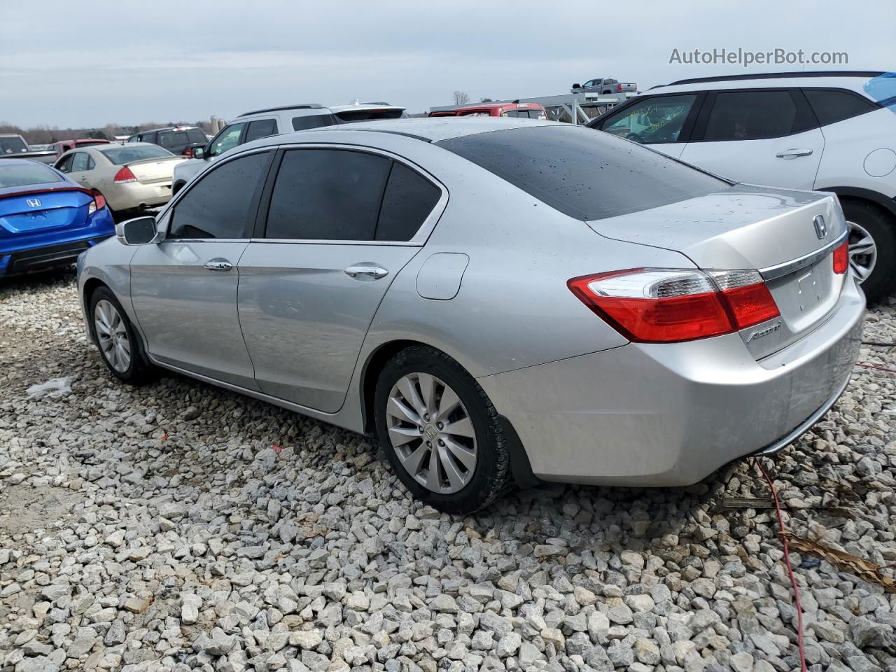 2014 Honda Accord Ex Silver vin: 1HGCR2F77EA030277