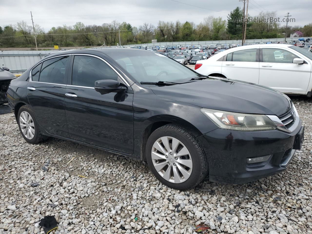 2014 Honda Accord Ex Black vin: 1HGCR2F77EA055521