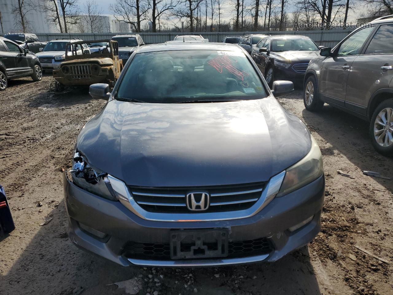 2014 Honda Accord Ex Угольный vin: 1HGCR2F77EA095078