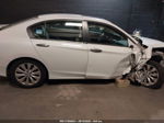 2014 Honda Accord Ex White vin: 1HGCR2F77EA166103