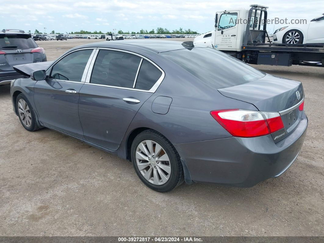 2014 Honda Accord Ex Gray vin: 1HGCR2F77EA204025