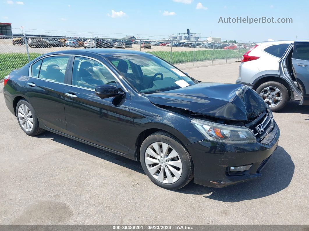 2014 Honda Accord Ex Black vin: 1HGCR2F77EA295359