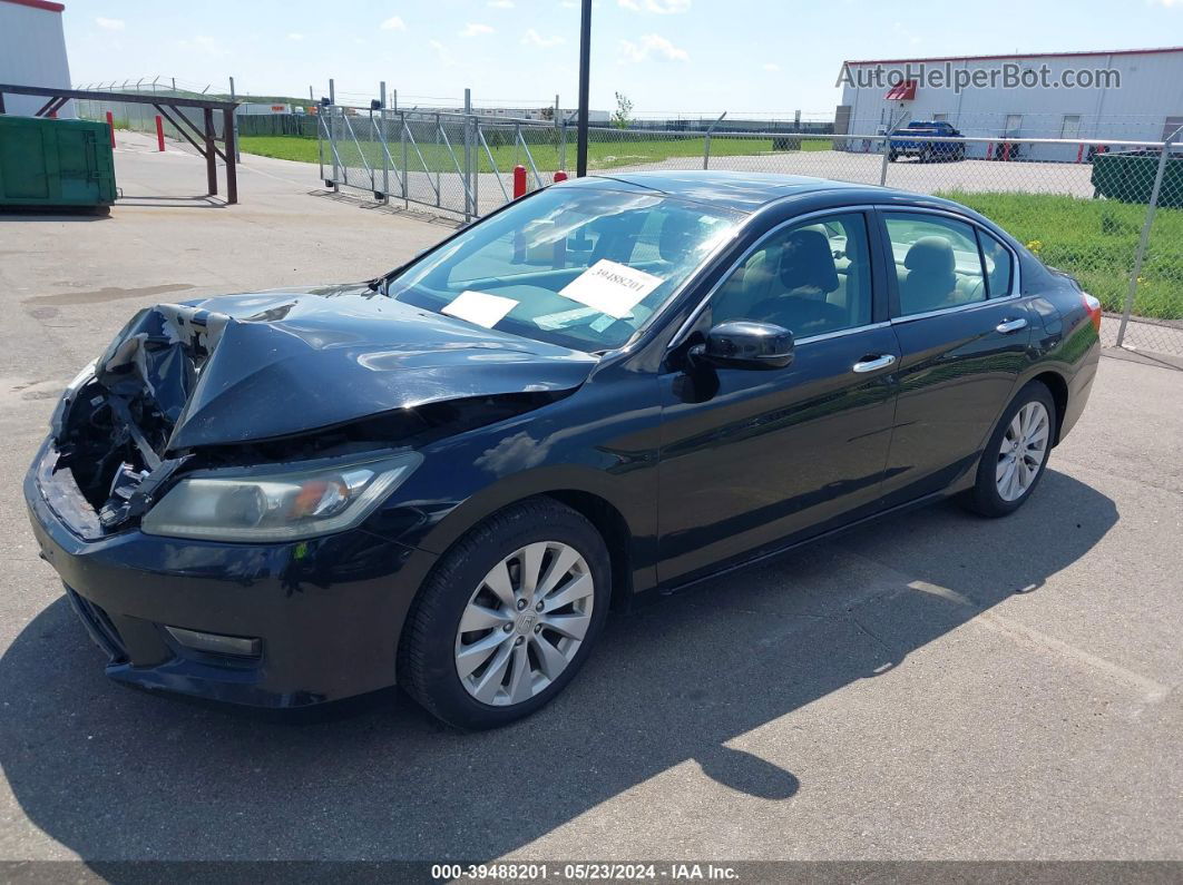 2014 Honda Accord Ex Черный vin: 1HGCR2F77EA295359