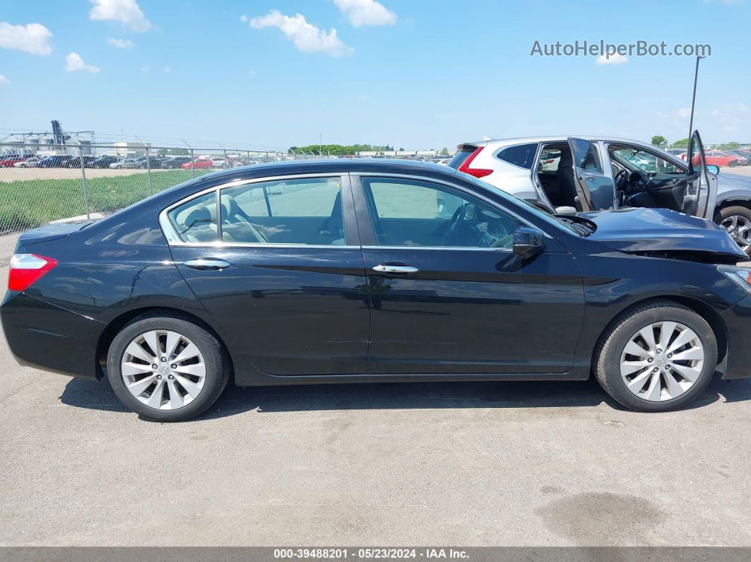 2014 Honda Accord Ex Черный vin: 1HGCR2F77EA295359