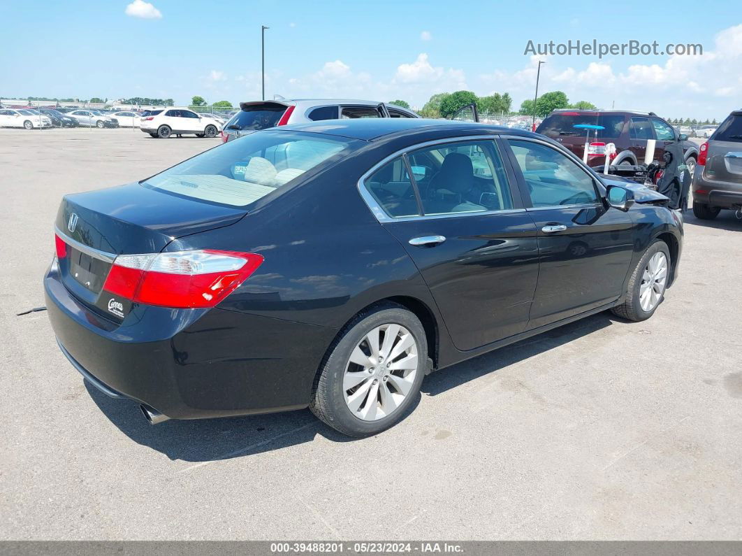 2014 Honda Accord Ex Черный vin: 1HGCR2F77EA295359