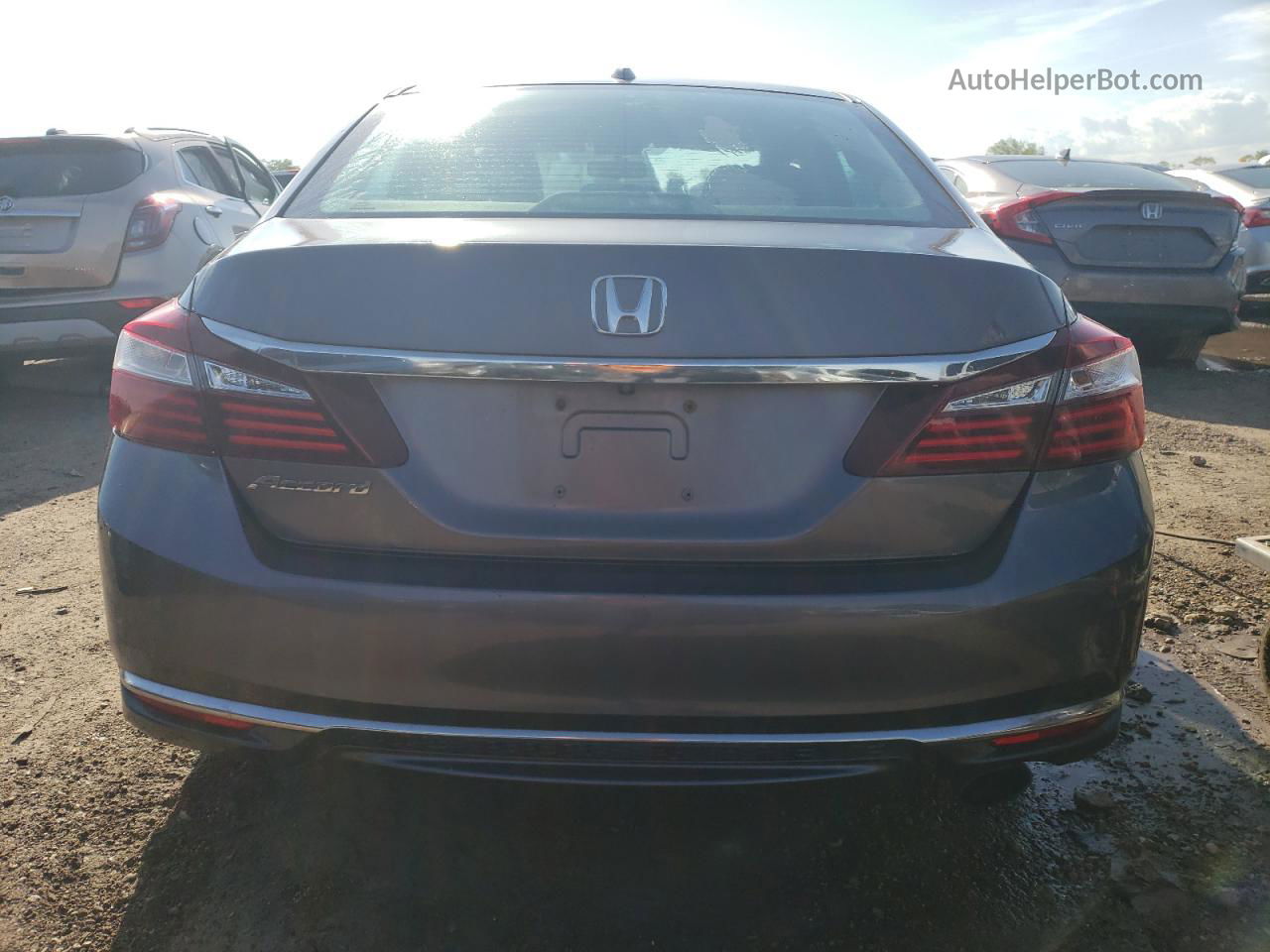 2016 Honda Accord Ex Gray vin: 1HGCR2F77GA087968