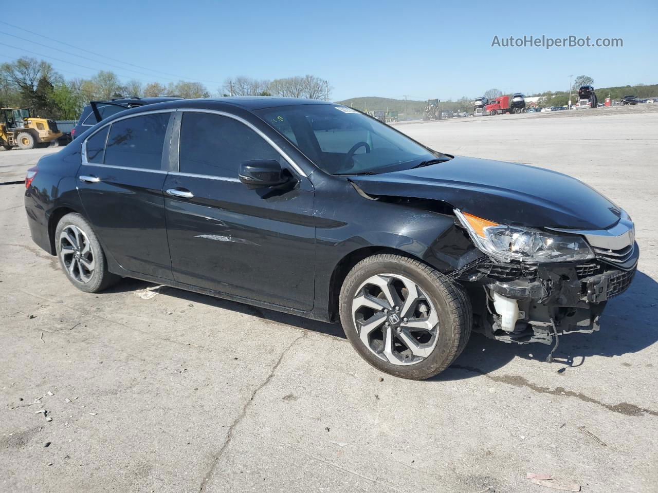 2017 Honda Accord Ex Black vin: 1HGCR2F77HA087857