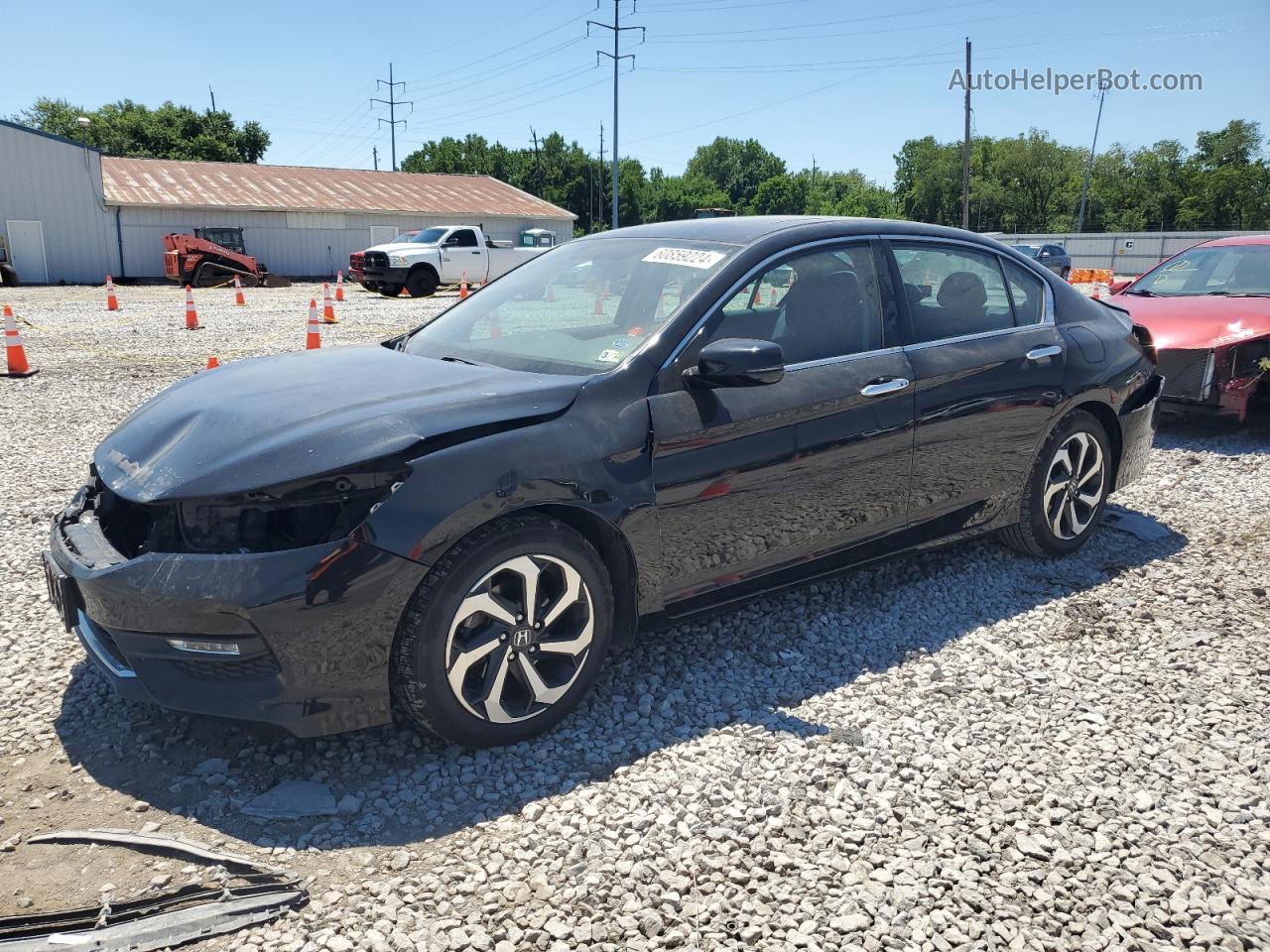 2017 Honda Accord Ex Black vin: 1HGCR2F77HA164582