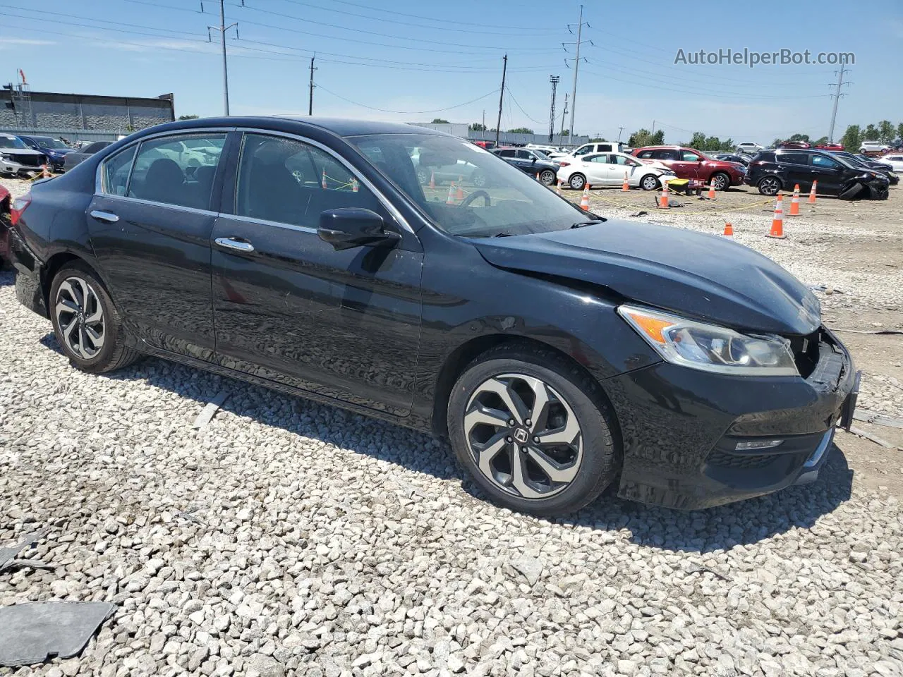 2017 Honda Accord Ex Black vin: 1HGCR2F77HA164582