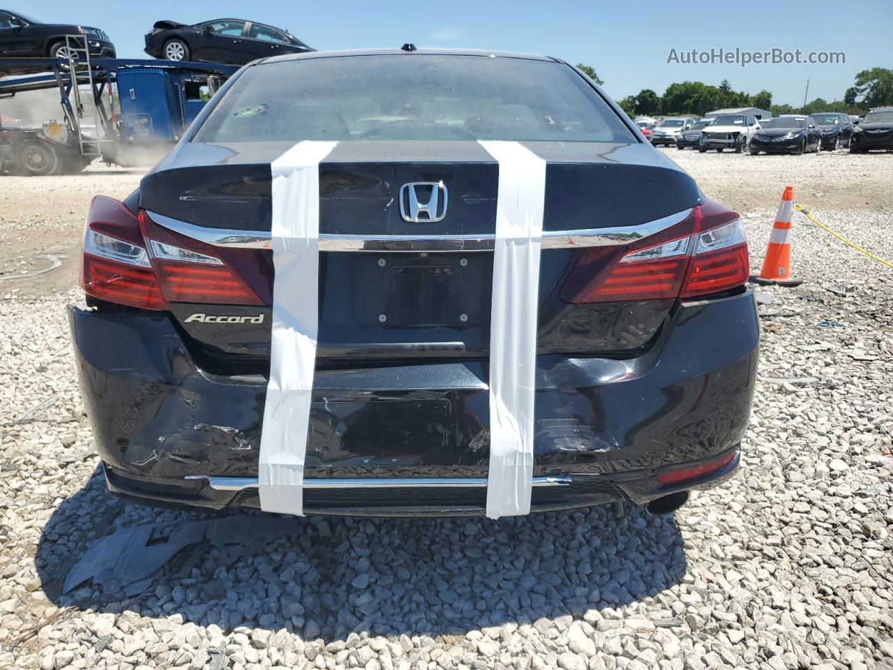 2017 Honda Accord Ex Черный vin: 1HGCR2F77HA164582