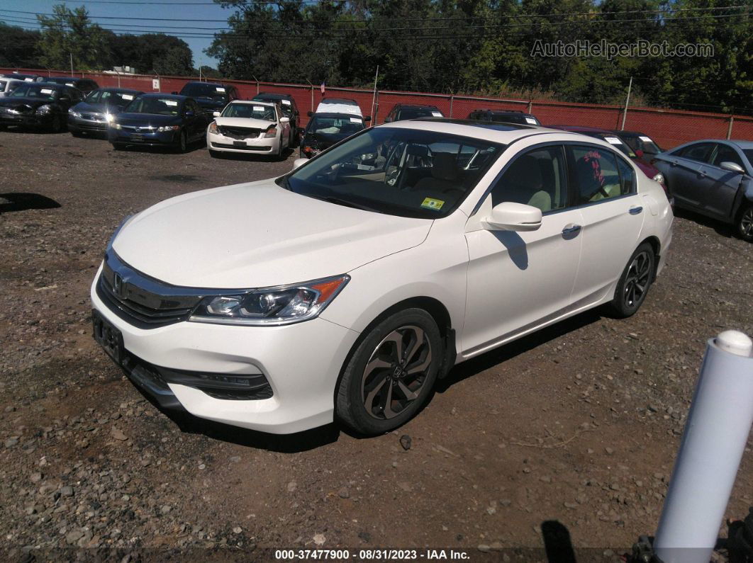 2017 Honda Accord Sedan Ex White vin: 1HGCR2F77HA214803