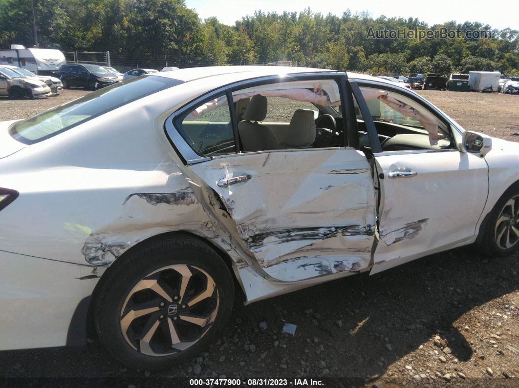 2017 Honda Accord Sedan Ex White vin: 1HGCR2F77HA214803