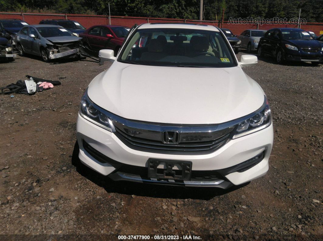 2017 Honda Accord Sedan Ex White vin: 1HGCR2F77HA214803