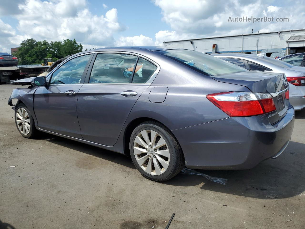 2014 Honda Accord Ex Gray vin: 1HGCR2F78EA053244