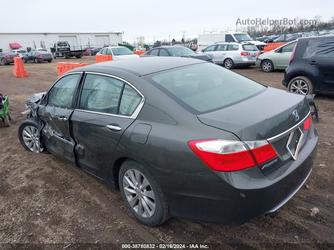 2014 Honda Accord Ex Gray vin: 1HGCR2F78EA092030