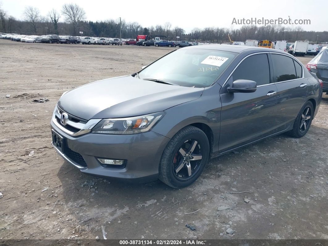 2014 Honda Accord Ex Gray vin: 1HGCR2F78EA123938