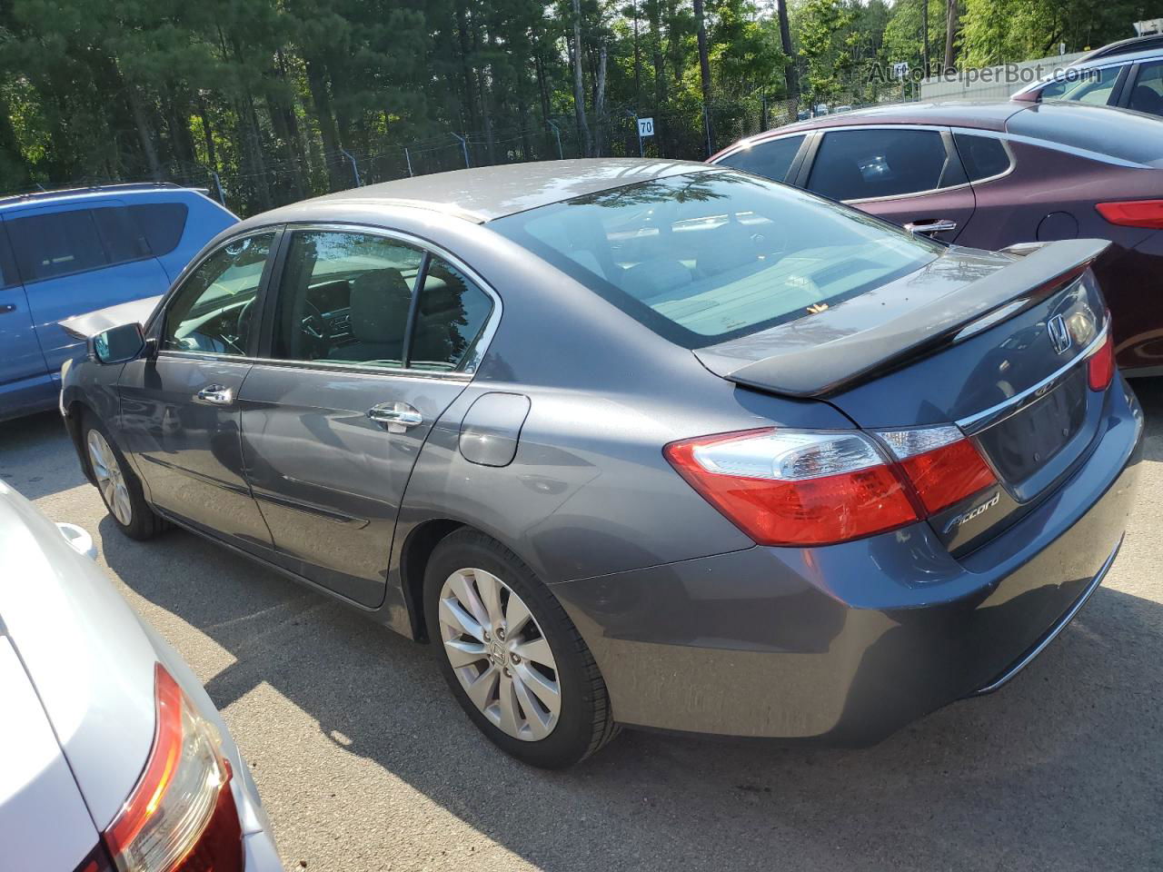 2014 Honda Accord Ex Gray vin: 1HGCR2F78EA287061