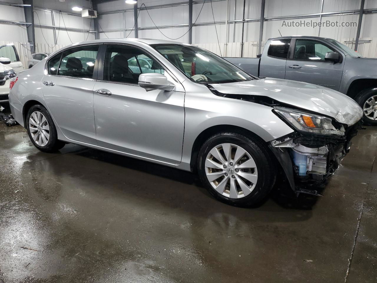 2015 Honda Accord Ex Silver vin: 1HGCR2F78FA056842