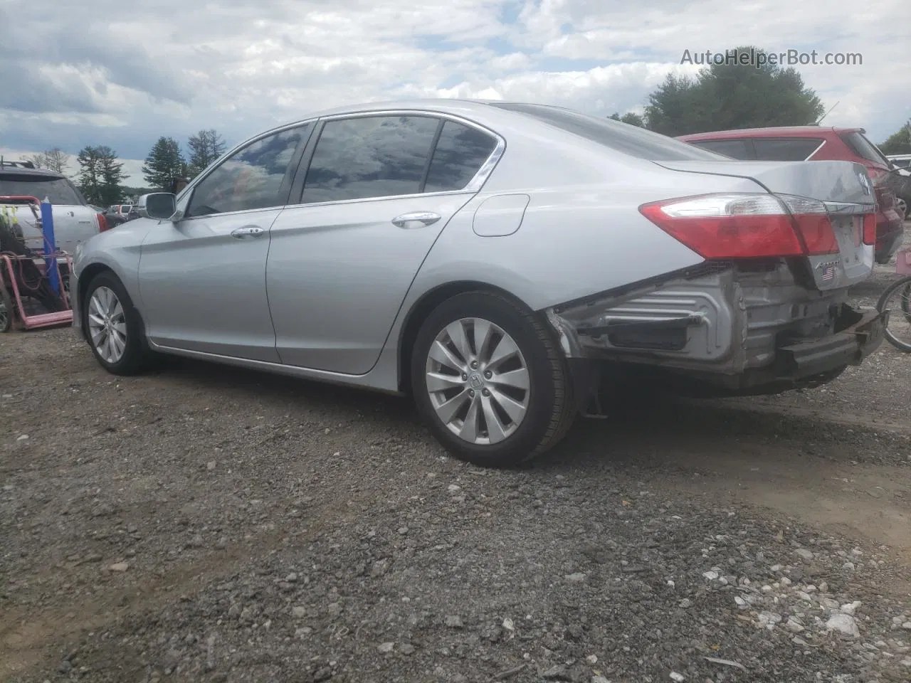 2015 Honda Accord Ex Silver vin: 1HGCR2F78FA067503