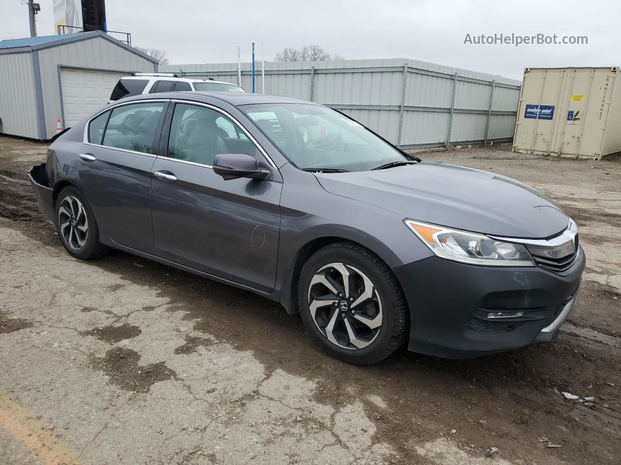 2016 Honda Accord Ex Gray vin: 1HGCR2F78GA208278