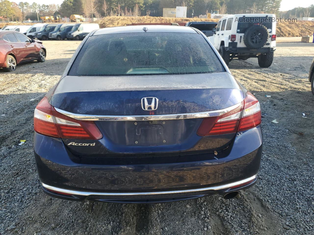 2017 Honda Accord Ex Blue vin: 1HGCR2F78HA218472