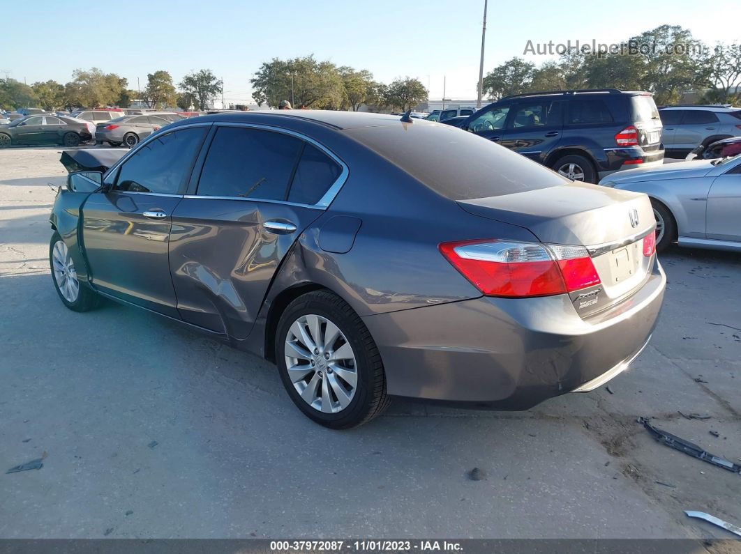 2014 Honda Accord Sdn Ex Gray vin: 1HGCR2F79EA087340