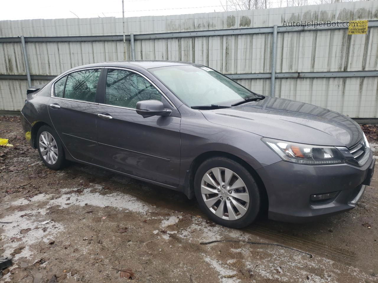 2014 Honda Accord Ex Gray vin: 1HGCR2F79EA188801