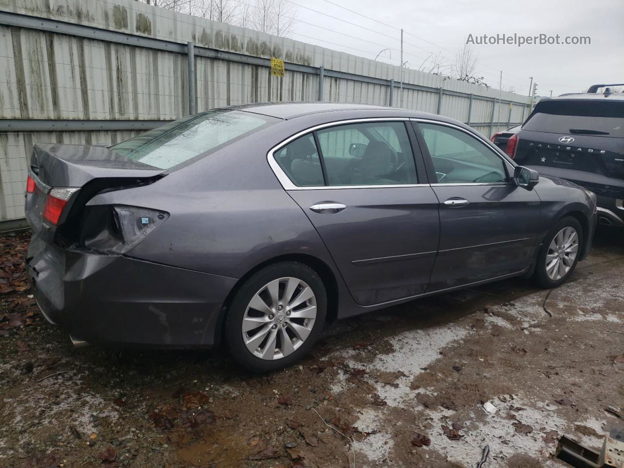 2014 Honda Accord Ex Gray vin: 1HGCR2F79EA188801