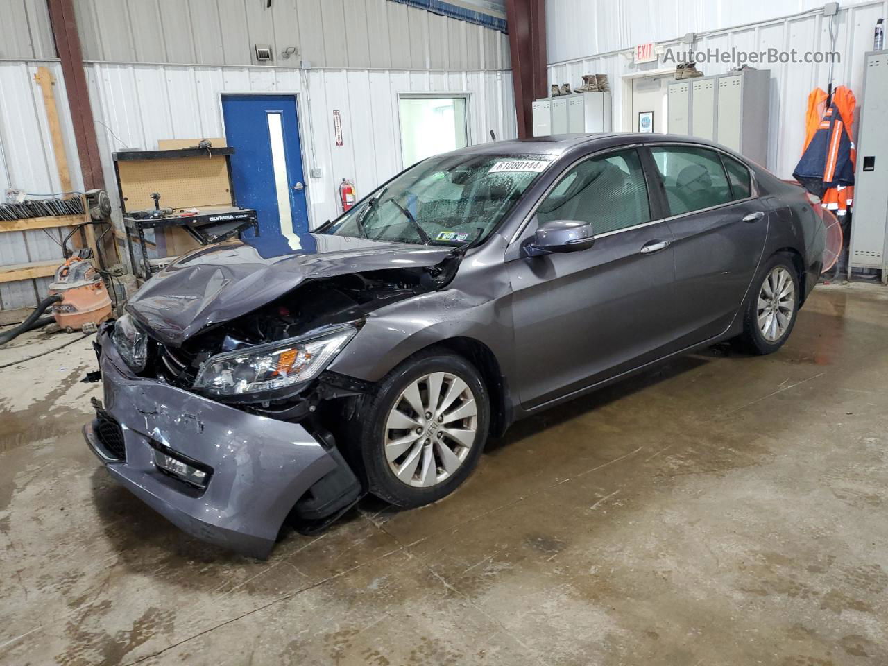 2015 Honda Accord Ex Gray vin: 1HGCR2F79FA093897