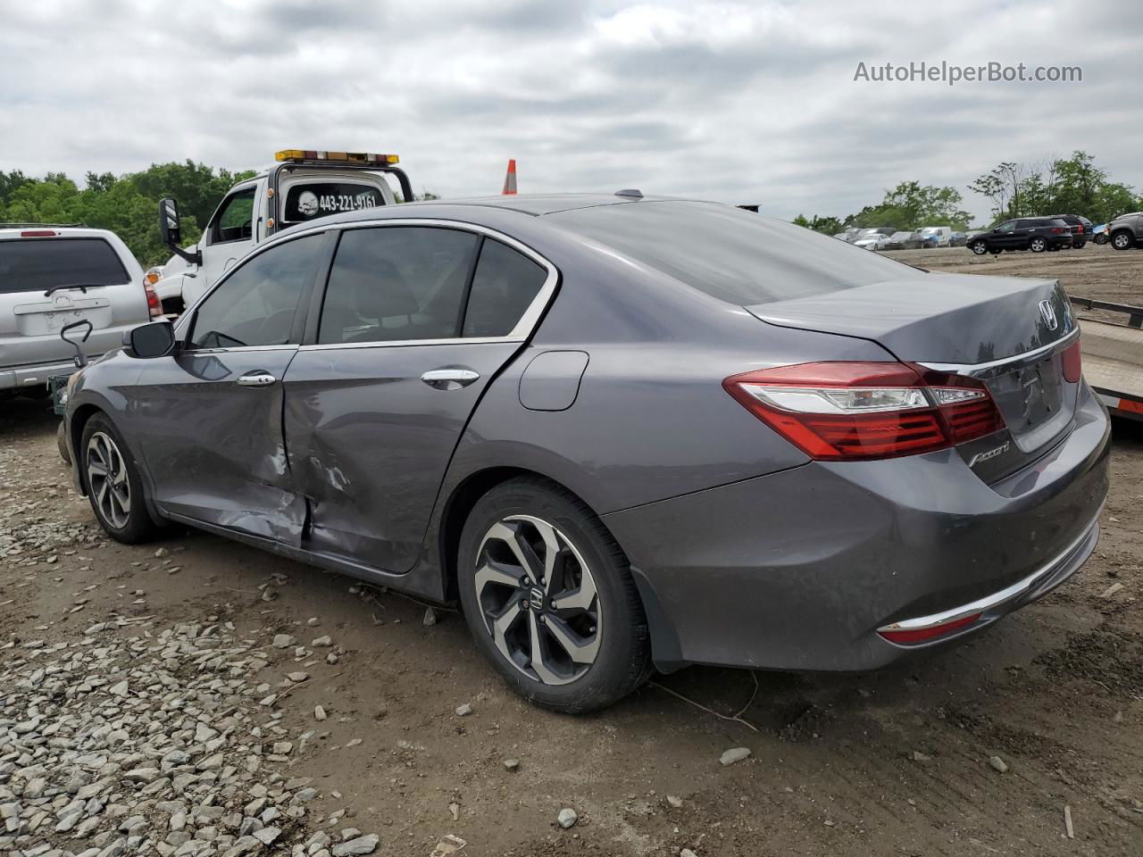 2017 Honda Accord Ex Gray vin: 1HGCR2F79HA245924