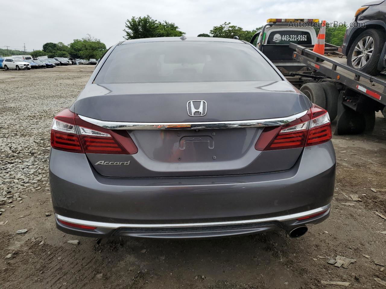 2017 Honda Accord Ex Gray vin: 1HGCR2F79HA245924