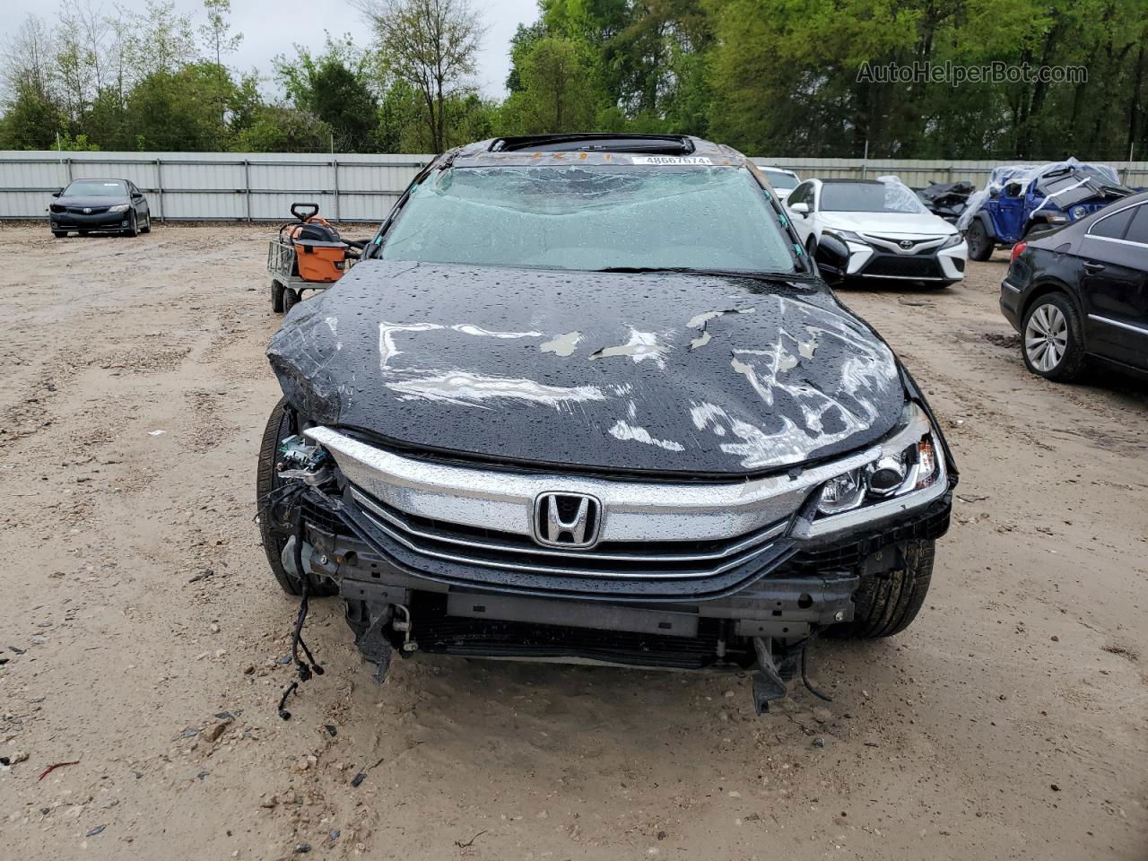 2017 Honda Accord Ex Black vin: 1HGCR2F79HA282732