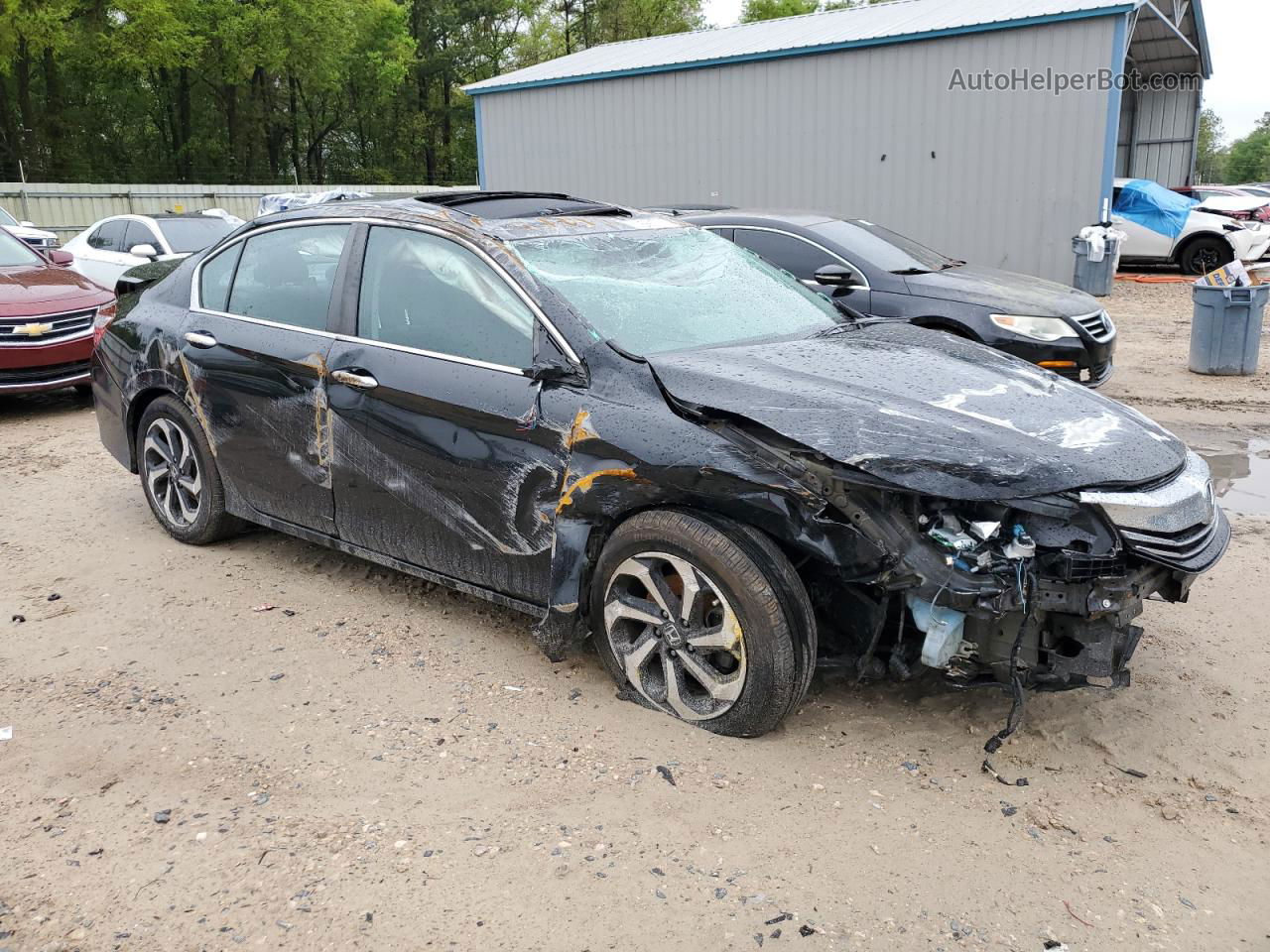 2017 Honda Accord Ex Black vin: 1HGCR2F79HA282732