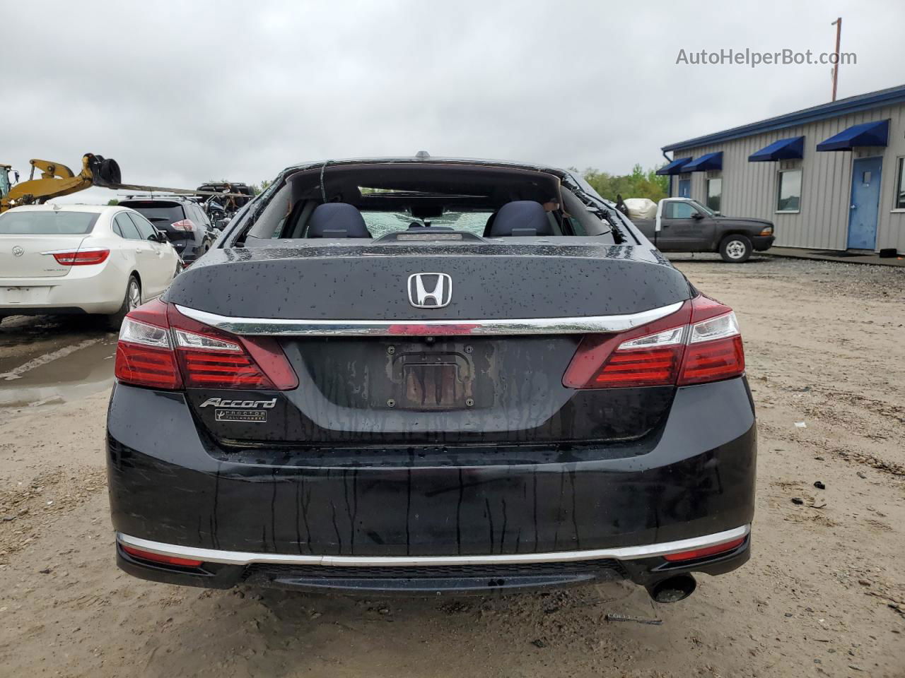 2017 Honda Accord Ex Черный vin: 1HGCR2F79HA282732