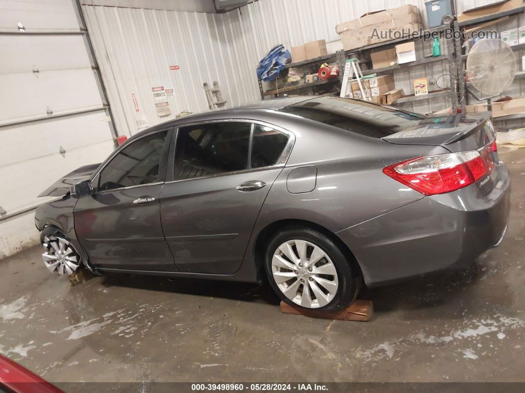 2014 Honda Accord Ex Gray vin: 1HGCR2F7XEA009844