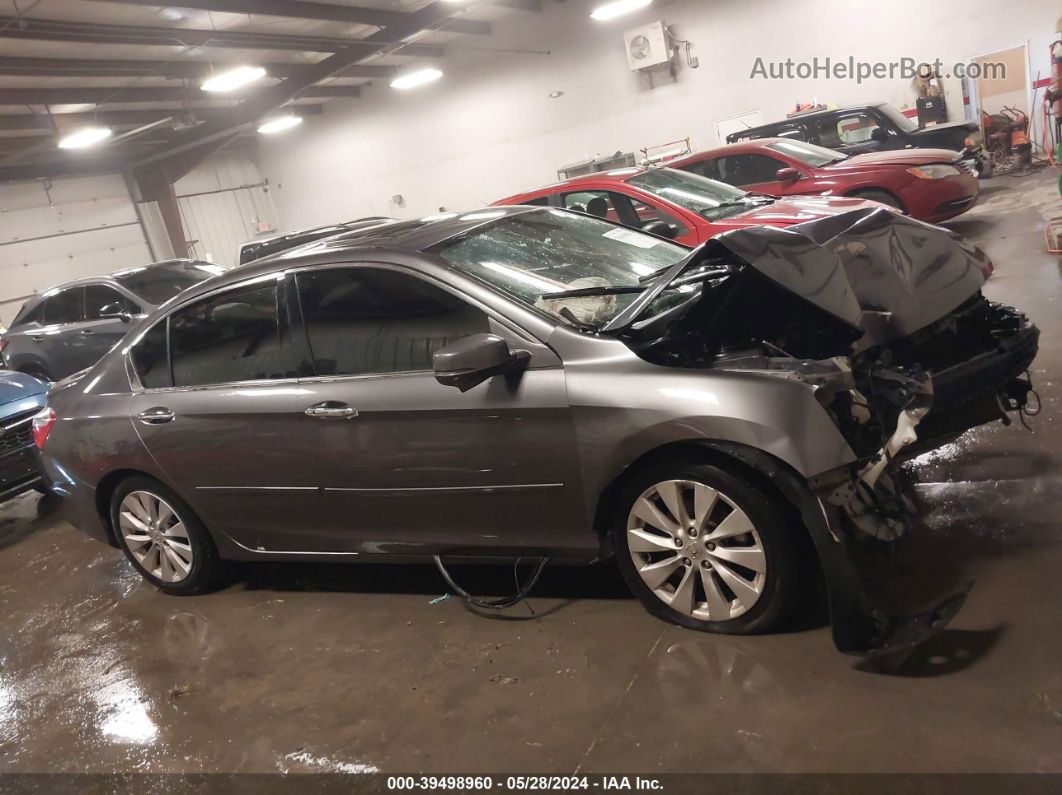 2014 Honda Accord Ex Gray vin: 1HGCR2F7XEA009844