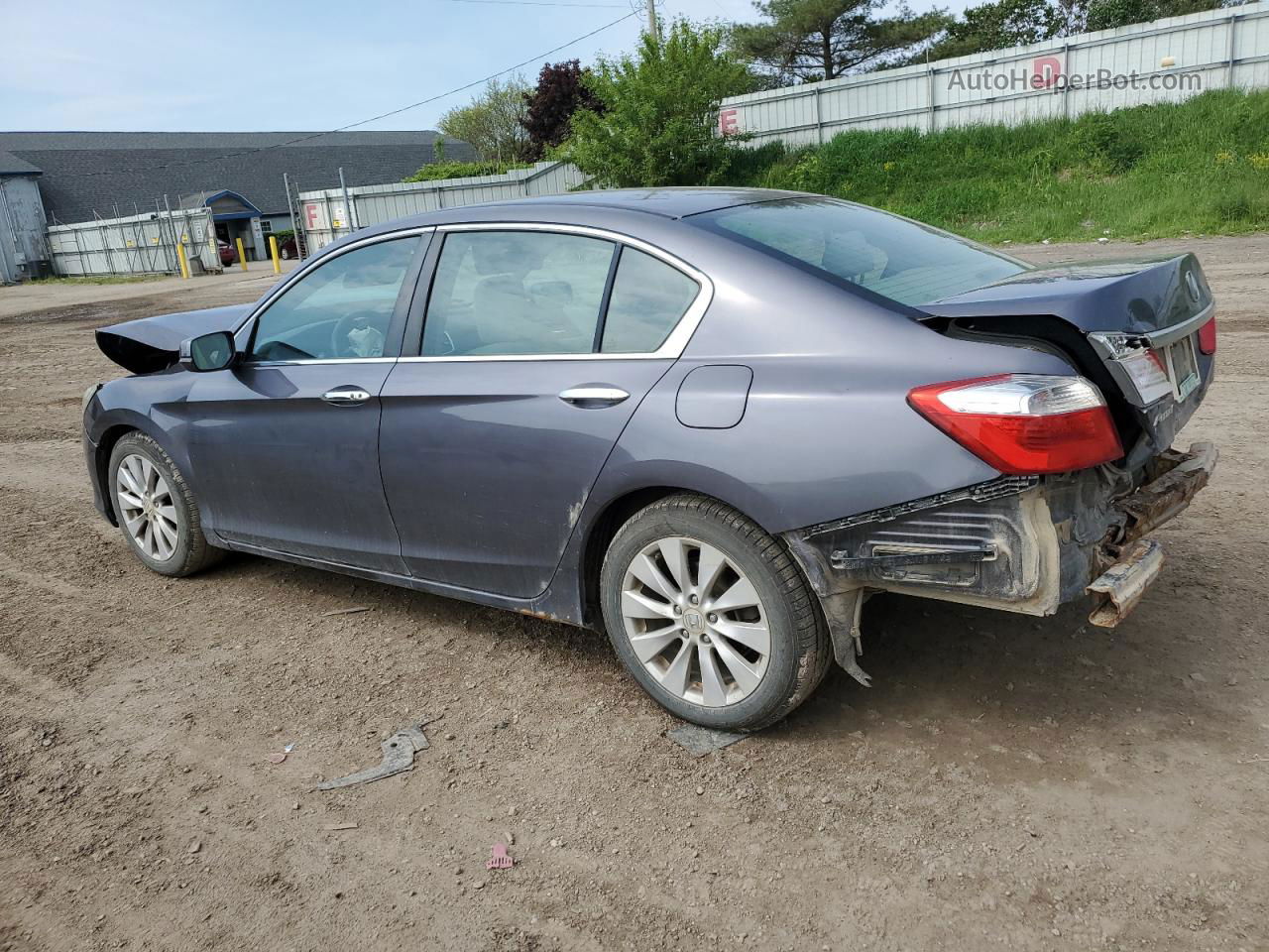 2014 Honda Accord Ex Gray vin: 1HGCR2F7XEA031763