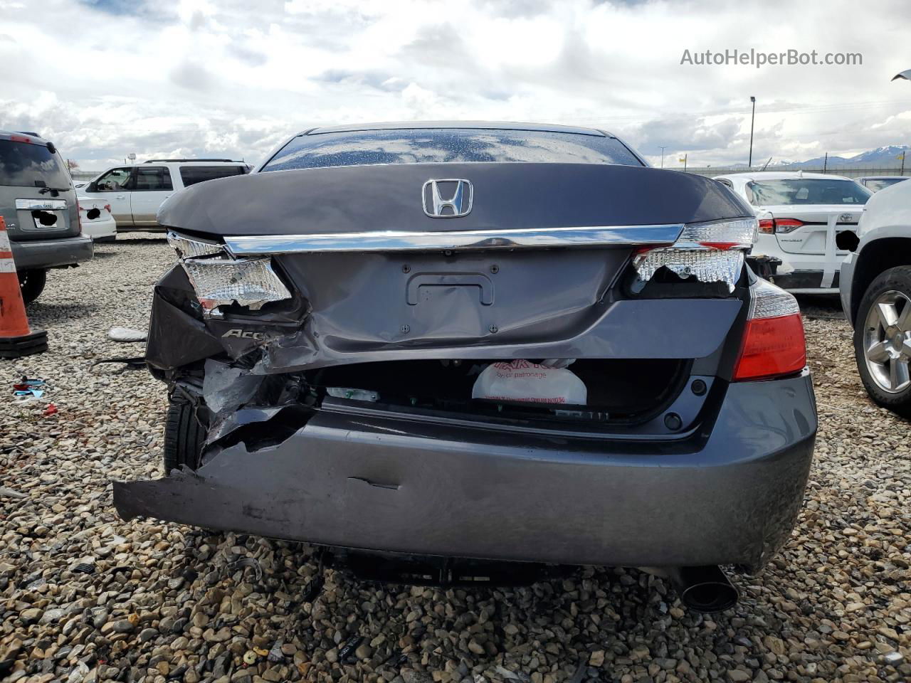 2014 Honda Accord Ex Серый vin: 1HGCR2F7XEA034985