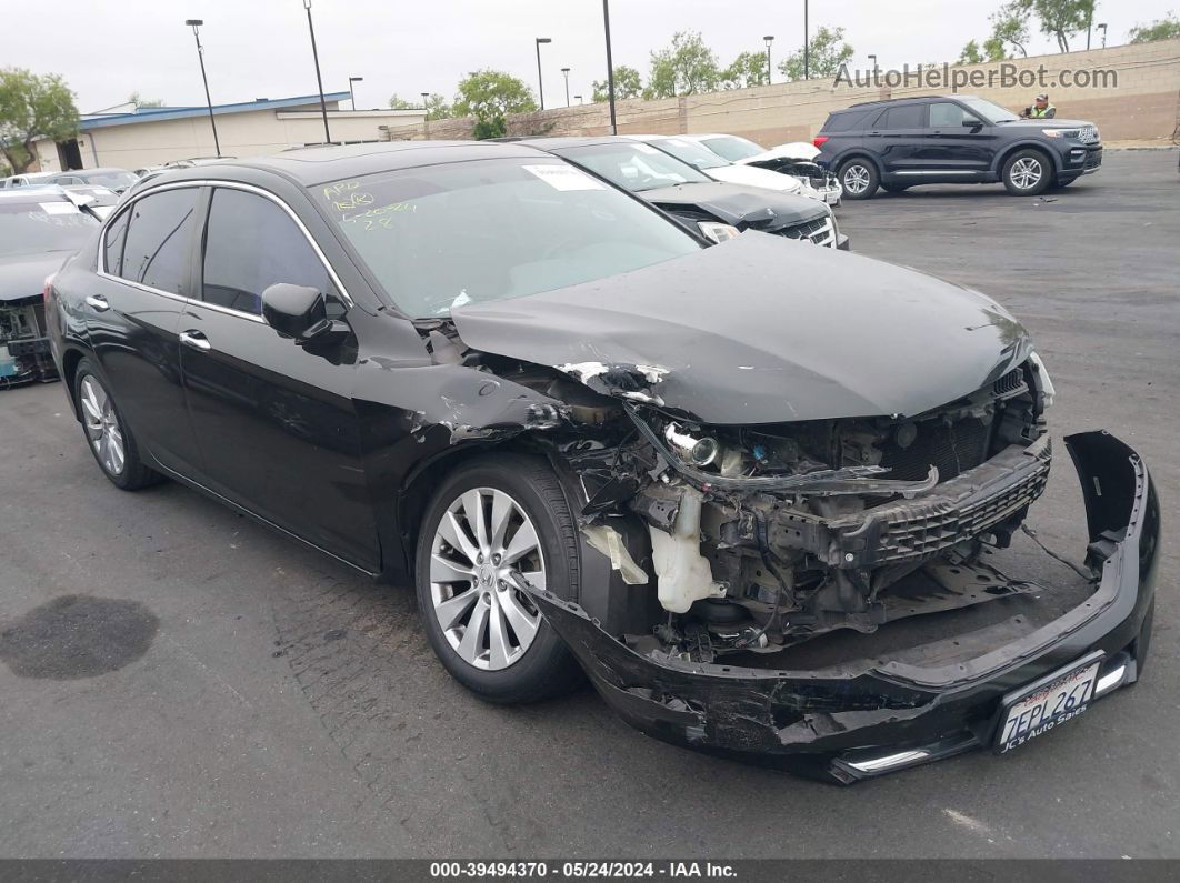 2014 Honda Accord Ex Black vin: 1HGCR2F7XEA122290