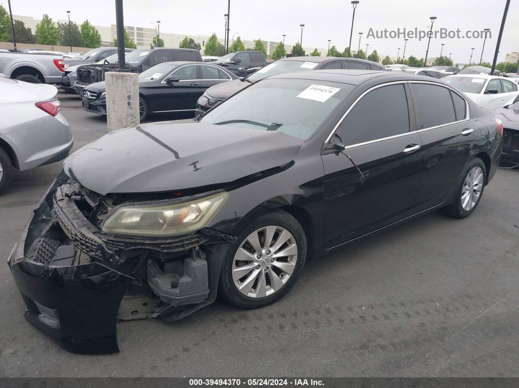 2014 Honda Accord Ex Black vin: 1HGCR2F7XEA122290