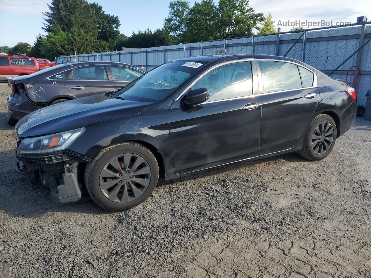 2014 Honda Accord Ex Black vin: 1HGCR2F7XEA122337