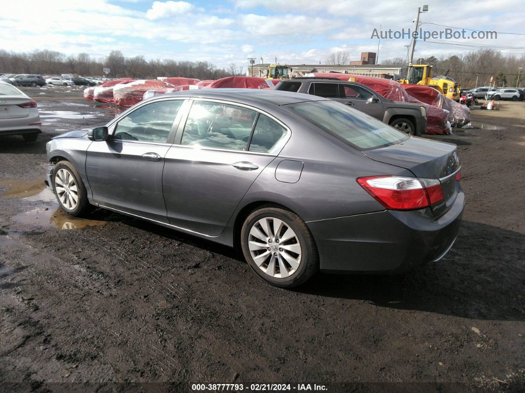 2014 Honda Accord Ex Gray vin: 1HGCR2F7XEA123603