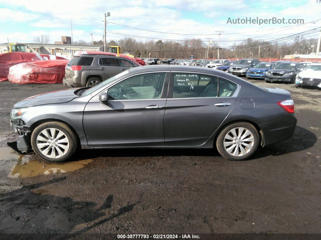 2014 Honda Accord Ex Gray vin: 1HGCR2F7XEA123603