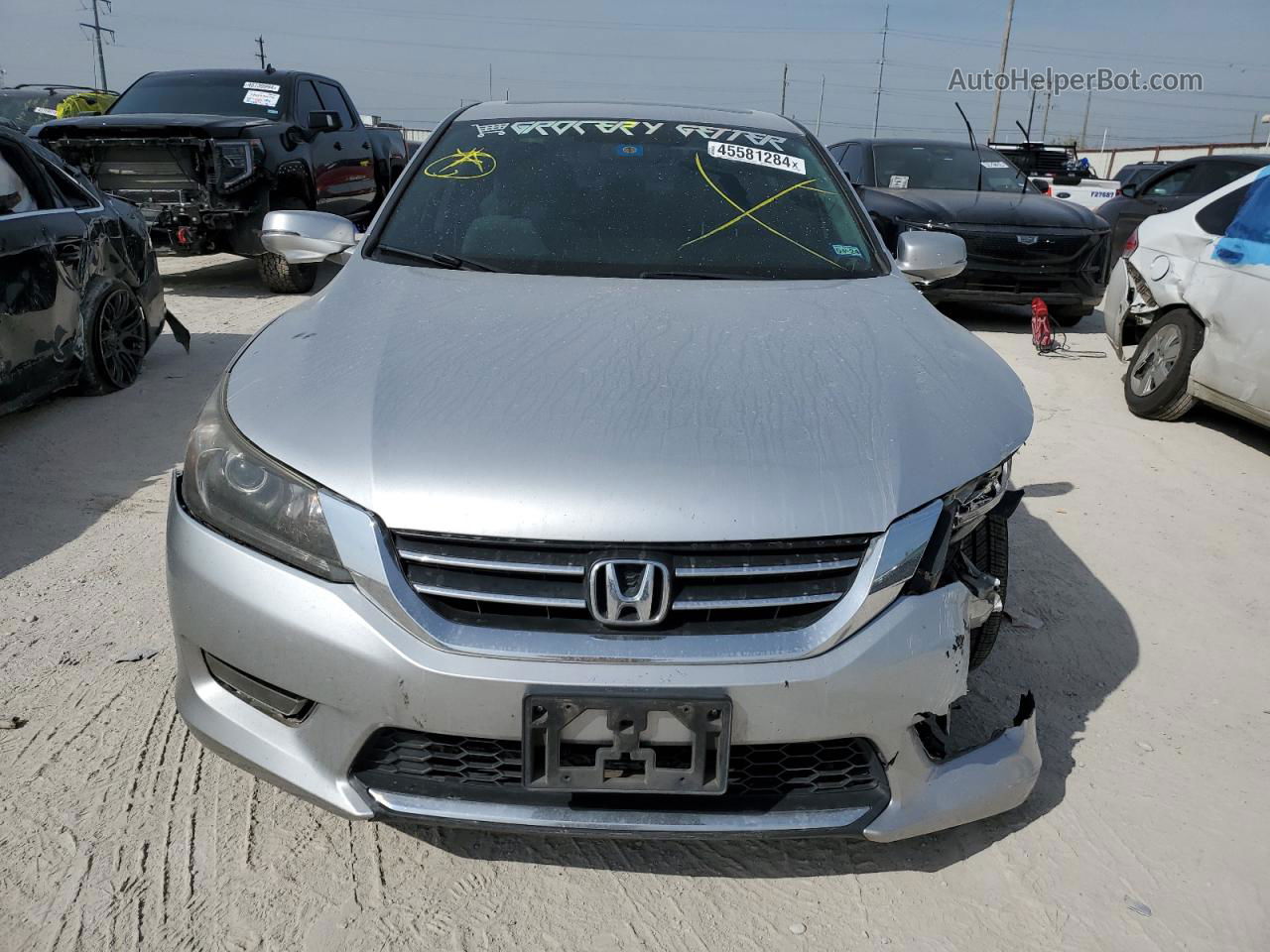 2014 Honda Accord Ex Silver vin: 1HGCR2F7XEA154656