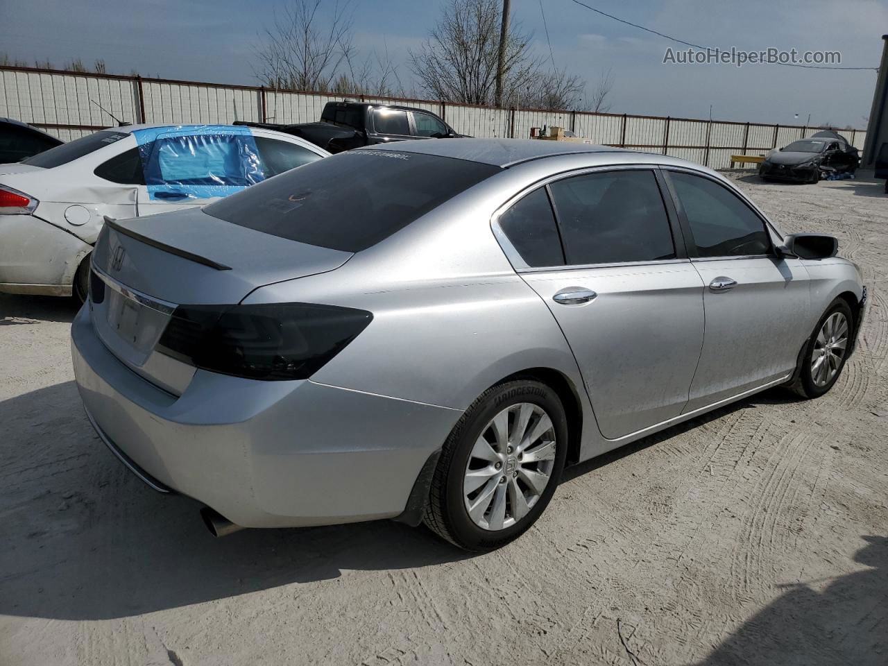 2014 Honda Accord Ex Silver vin: 1HGCR2F7XEA154656