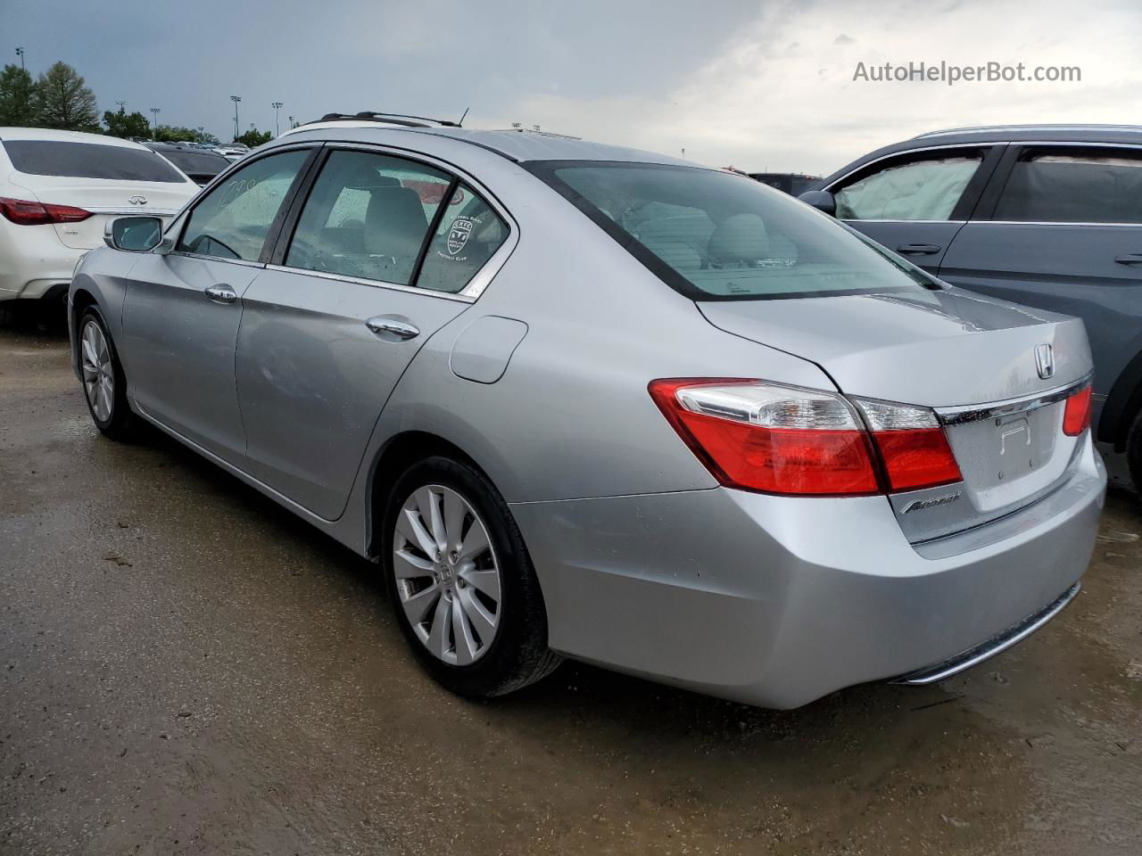 2014 Honda Accord Ex Silver vin: 1HGCR2F7XEA187091