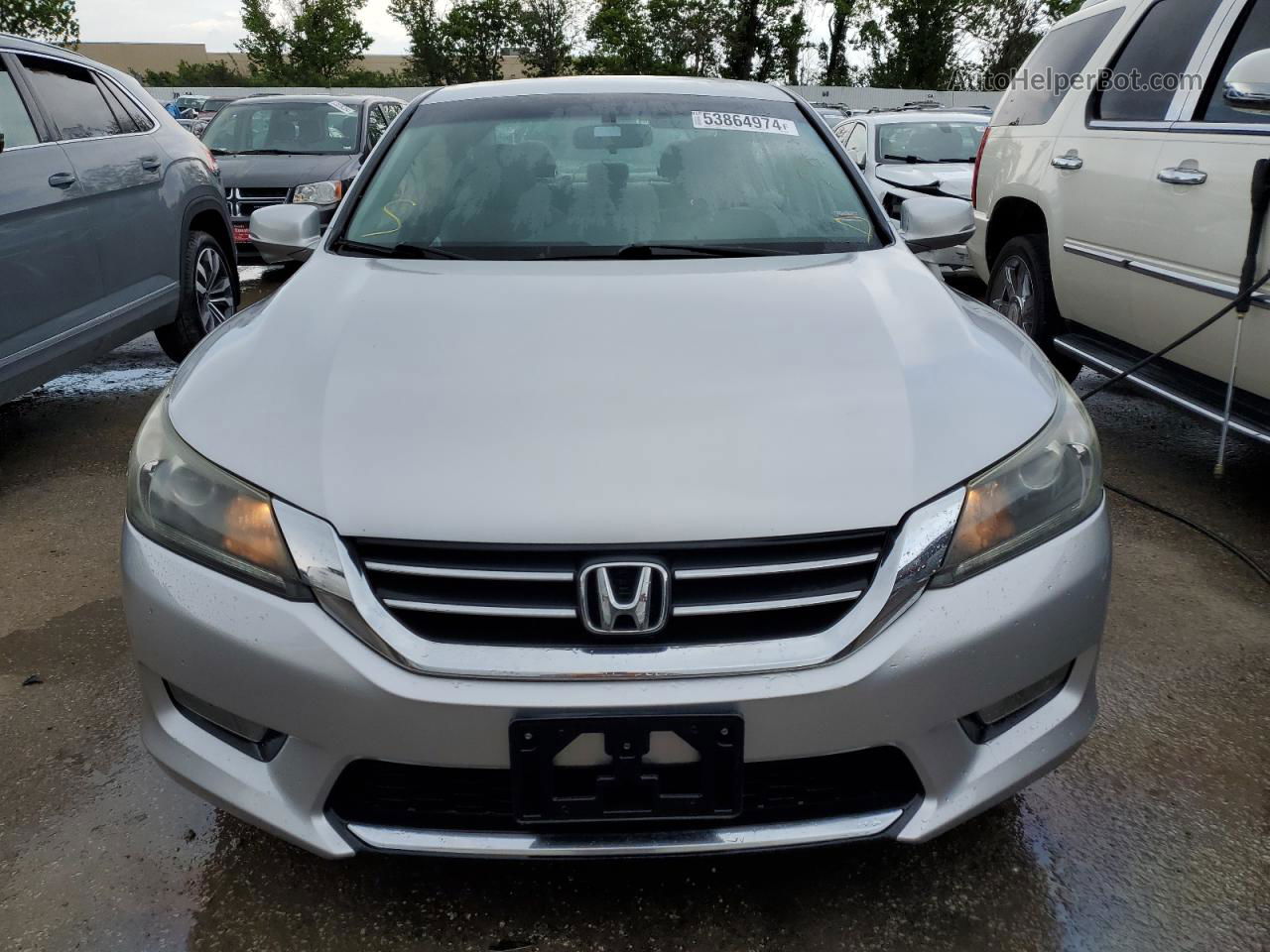 2014 Honda Accord Ex Silver vin: 1HGCR2F7XEA187091