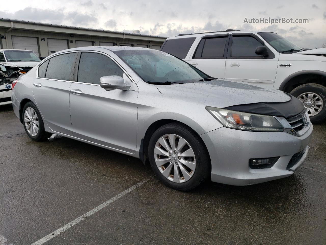 2014 Honda Accord Ex Silver vin: 1HGCR2F7XEA205668