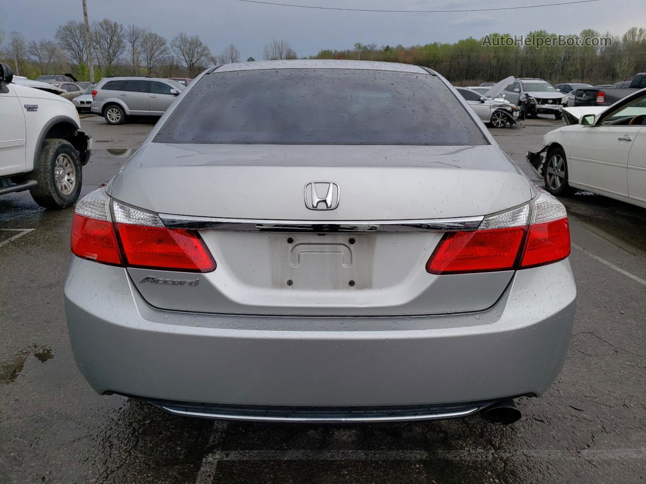 2014 Honda Accord Ex Silver vin: 1HGCR2F7XEA205668