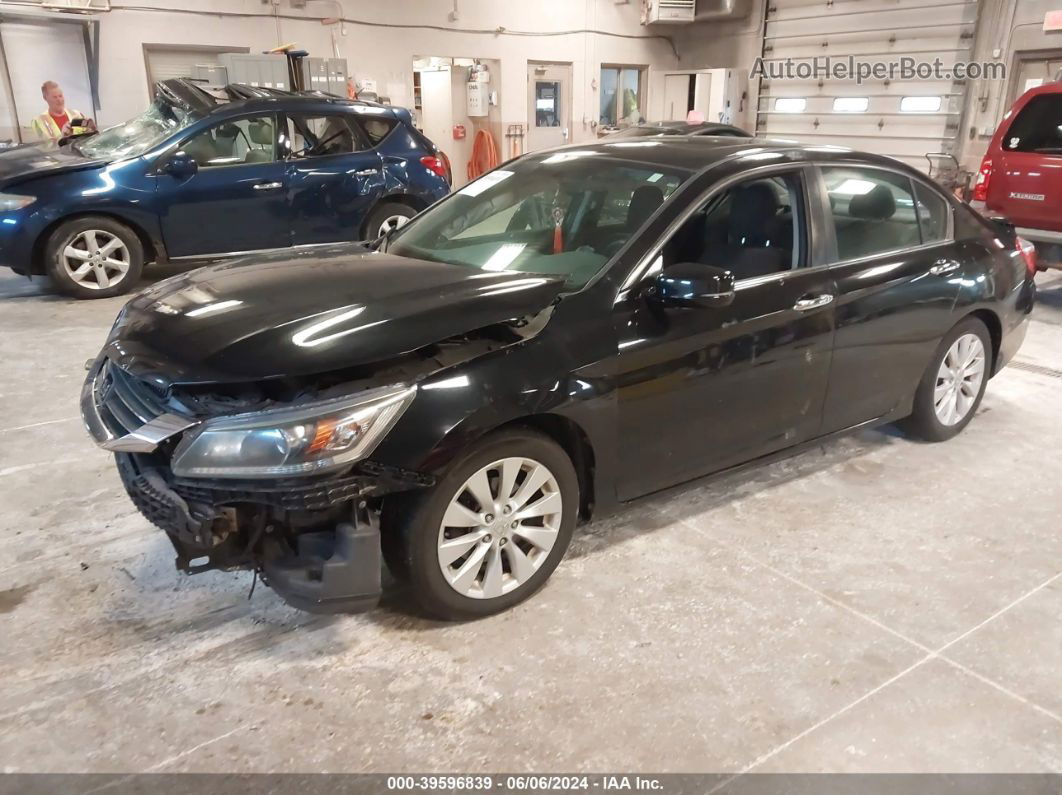 2014 Honda Accord Ex Black vin: 1HGCR2F7XEA276286